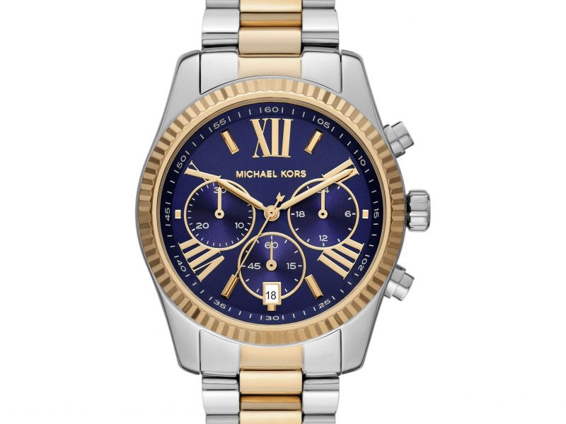 Michael Kors Women’s Quartz Two-tone Stainless Steel Blue Dial 38mm Watch