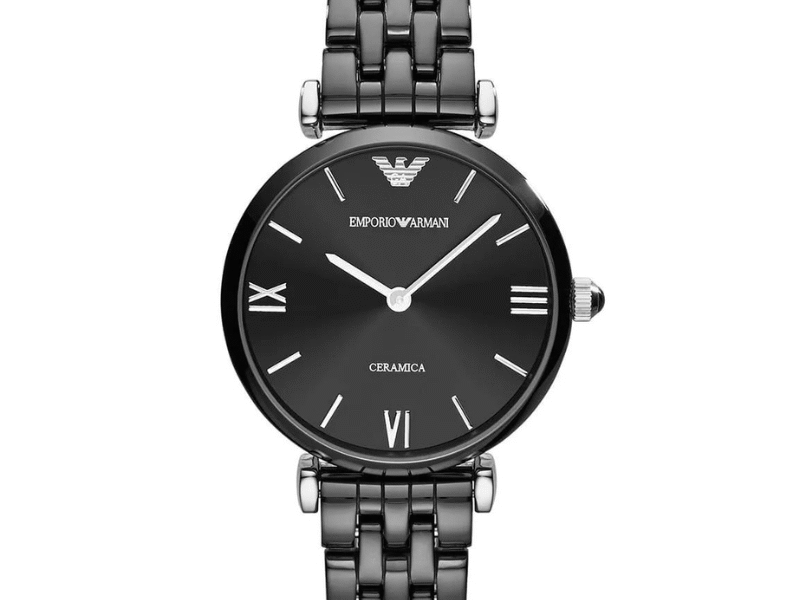 Emporio Armani Women’s Analog Ceramic Black Dial 32mm Watch