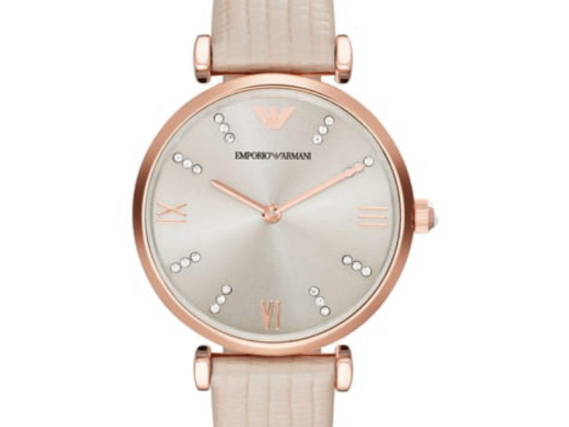 Emporio Armani Gianni Women's T-b Analog Gunmetal Dial 32 mm Watch