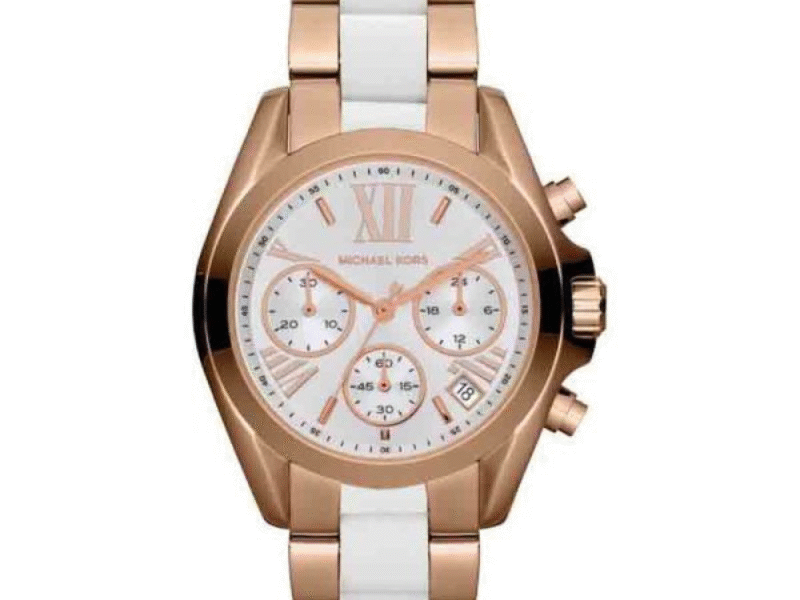Michael Kors Women’s Quartz Stainless Steel White Dial 36mm Watch