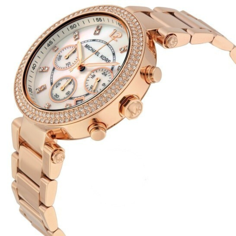 Michael Kors Women’s Quartz Stainless Steel Mother of pearl Dial 39mm Watch - Image 2