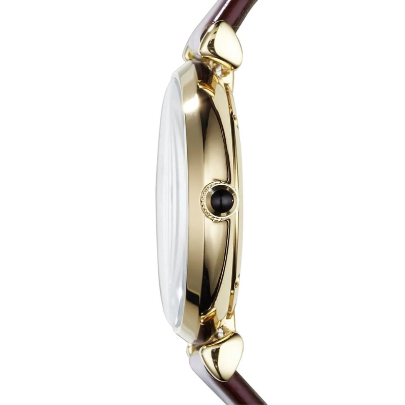 Emporio Armani Women’s Analog With Burgundy Dial 32 mm Watch - Image 3