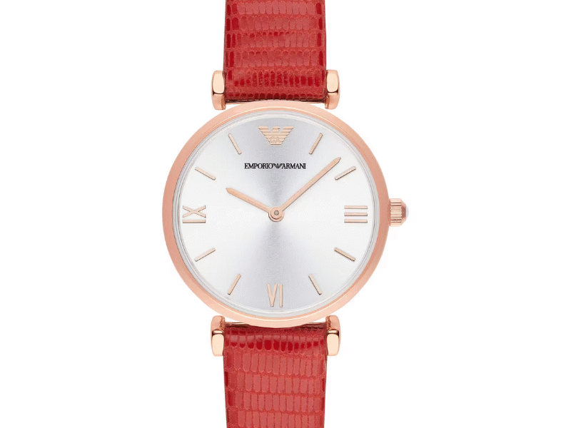 Emporio Armani Classic Silver Dial Ladies Watch