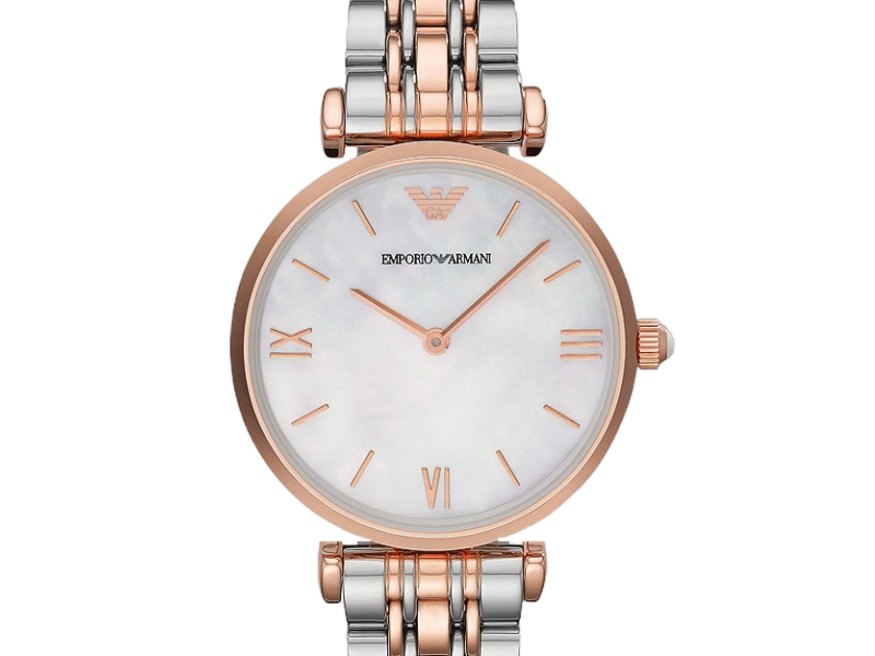 Emporio Armani Women’s Quartz Stainless Steel White Dial 32mm Watch