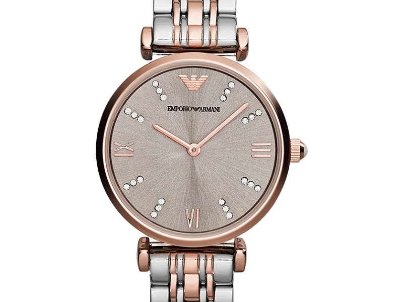Emporio Armani Women’s Analog Stainless Steel Grey Dial 31mm Watch