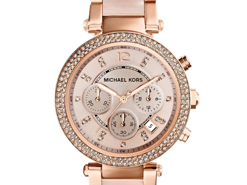 Michael Kors Women’s Quartz Stainless Steel Mother of pearl Dial 39mm Watch