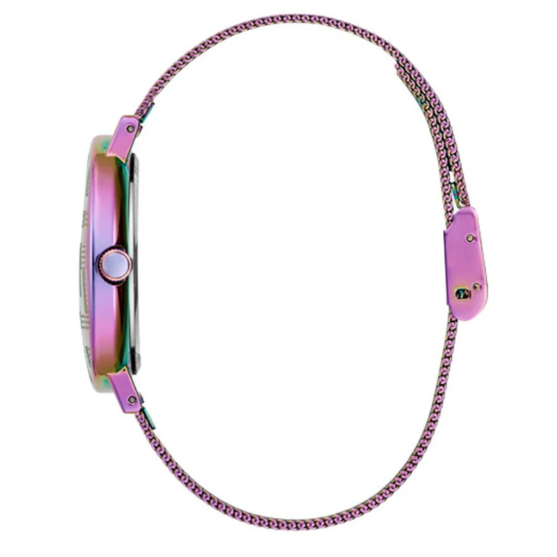 Guess Iconic Quartz Multicolor Dial Multicolor Mesh Bracelet Watch For Women - Image 3