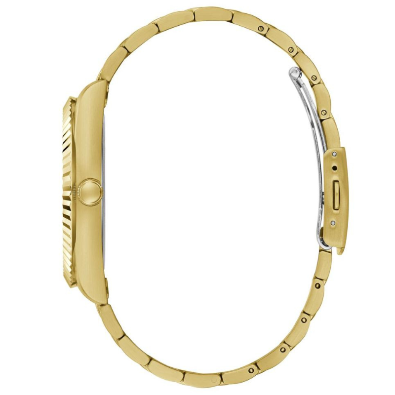 Guess Connoisseur Gold Dial Gold Steel Strap Watch for Men - Image 3
