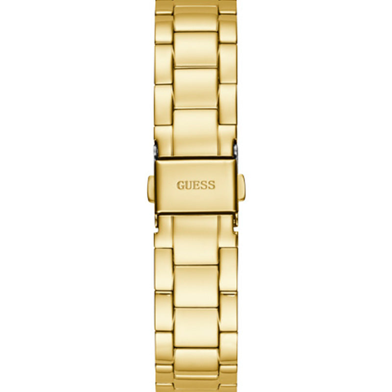 Guess Luna White Dial Gold Steel Strap Watch for Women - Image 2