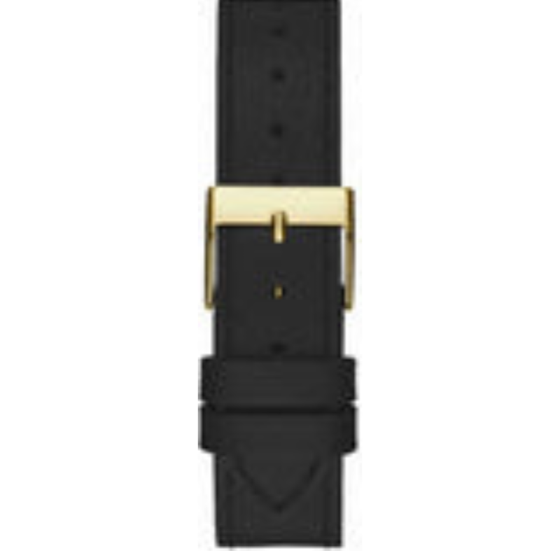 Guess Fame Quartz Black Dial Black Leather Strap Watch For Women - Image 2