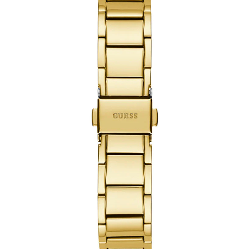 Guess Solstice Diamonds Gold Dial Gold Steel Strap Watch for Women - Image 2