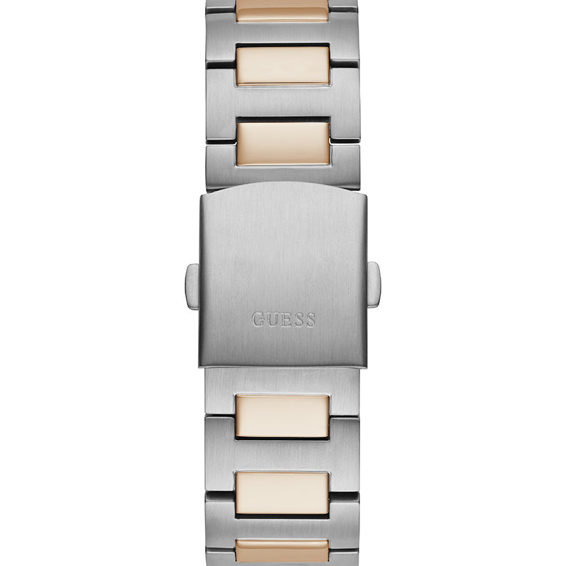 Guess Headliner Multifunction Blue Dial Two Tone Steel Strap Watch For Men - Image 2