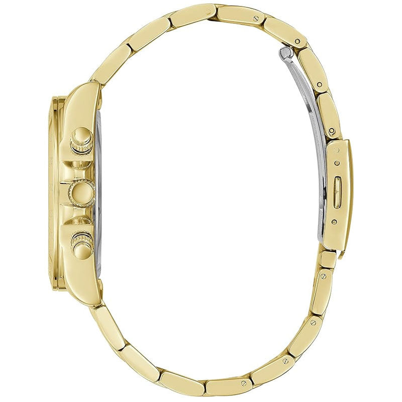 Guess Eclipse Gold Dial Gold Steel Strap Watch for Women - Image 3