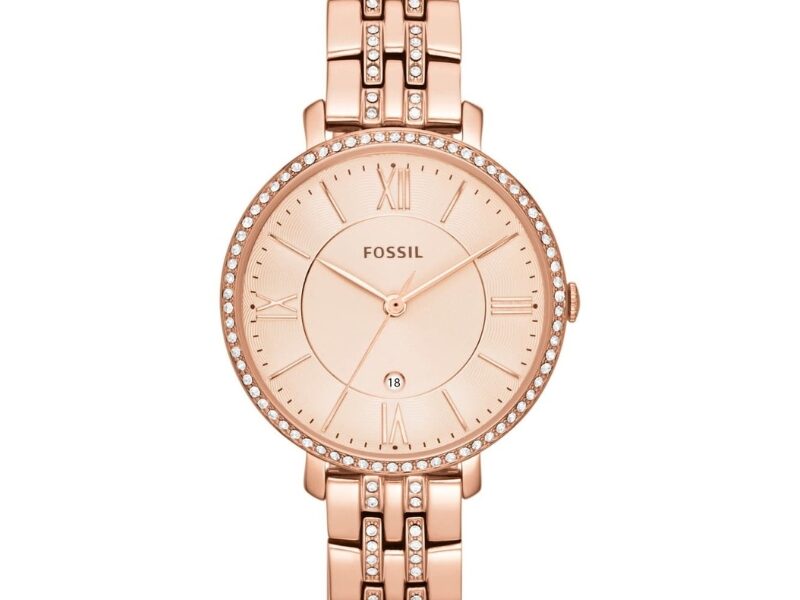 Jacqueline Three-Hand Rose Gold-Tone Stainless Steel Watch