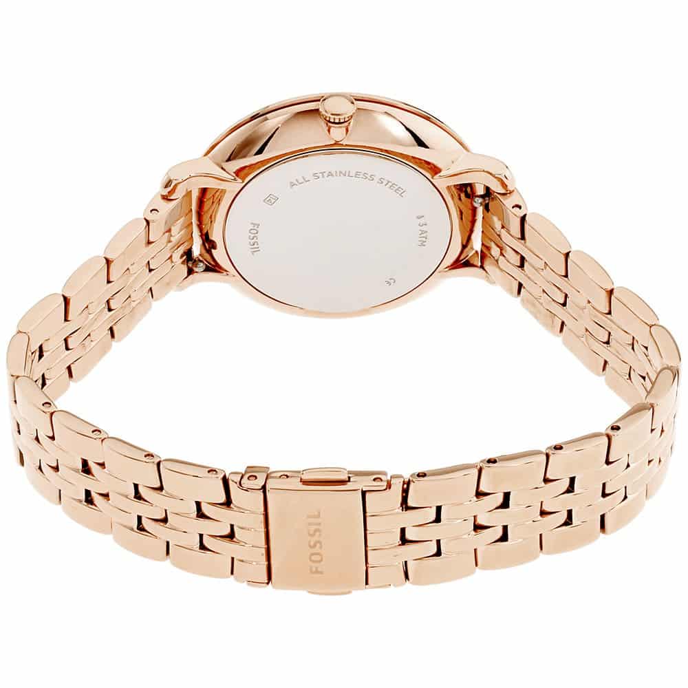 Women's Rose Gold Fossil Jacqueline Watch - Image 4
